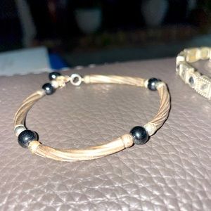 Black and Sterling Silver Bracelet lot.